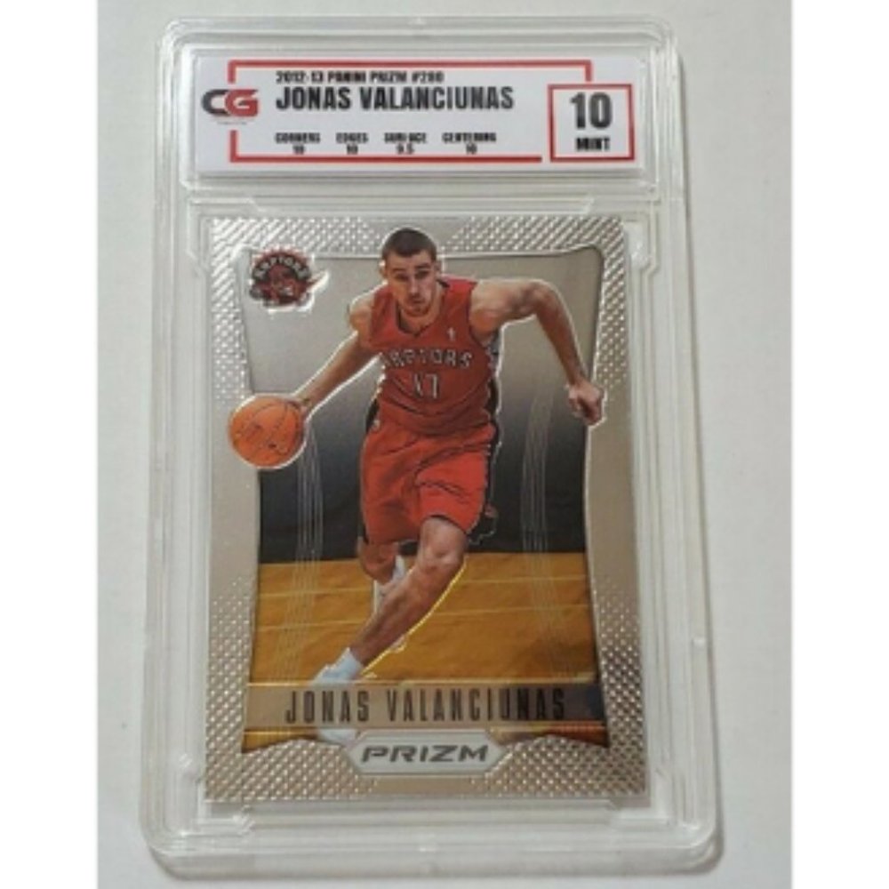 2012 Panini Prizm Jonas Valanciunas #280 RC Rookie Graded 10 Gem Mint